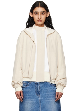 Helmut Lang Off-White Bomber Jacket Set