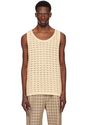 CMMN SWDN Beige Cray Tank Top