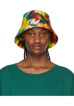 Dries Van Noten Yellow Satin Bucket Hat