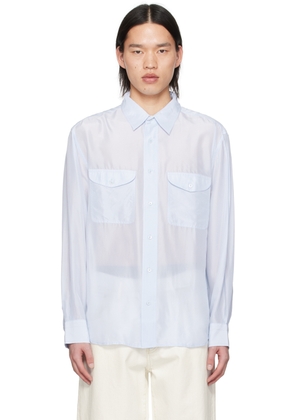 GANT 240 MULBERRY STREET Blue Flap Pocket Shirt