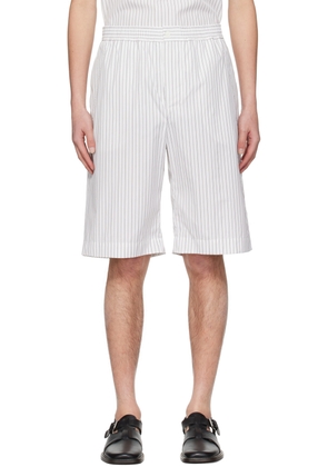 Mark Kenly Domino Tan Studio White Paco Shorts