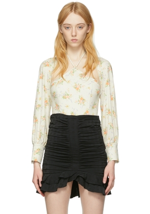 Kijun White Polyester Bodysuit