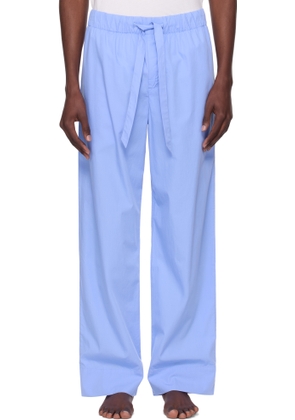 Tekla Blue Poplin Pyjama Pants
