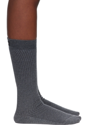 Coperni Gray Knit Socks