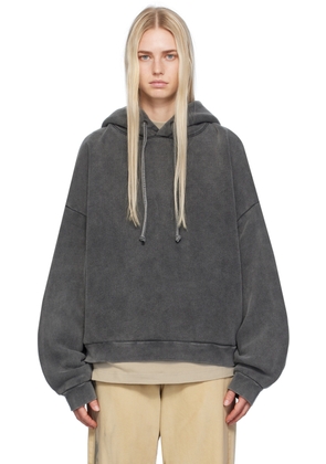 Acne Studios Black Garment-Dyed Hoodie