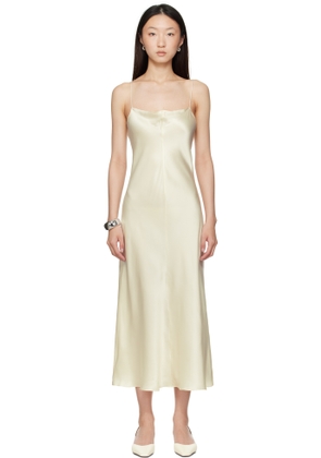Meta Campania Collective Off-White Alma Fluid Silk Midi Dress