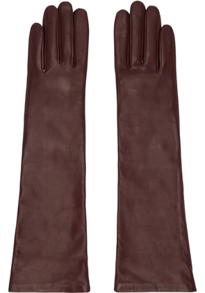 Handsome Stockholm Burgundy Essentials Long Gloves