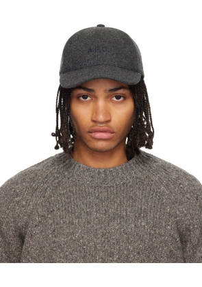 A.P.C. Gray Charlie Baseball Cap