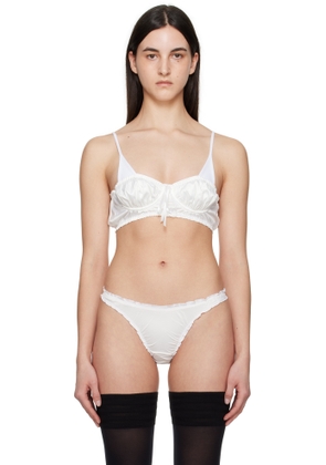 Shadowplay White Alexander Bra
