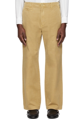 AURALEE Beige Finx Gabardine Trousers