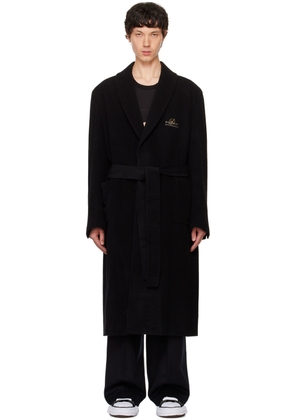 doublet Black Bathrobe Tailored Coat