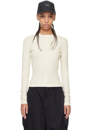 Y-3 Off-White Crewneck Long Sleeve T-Shirt