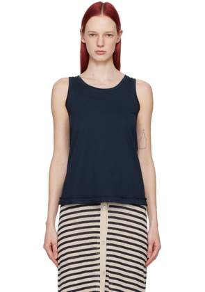 Max Mara Navy Racer Tank Top