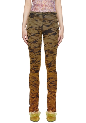 PRISCAVera Orange Nylon Lounge Pants