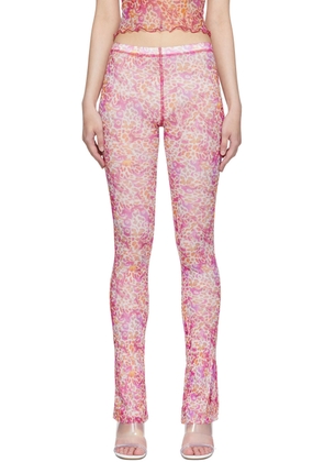 PRISCAVera Pink Nylon Lounge Pants