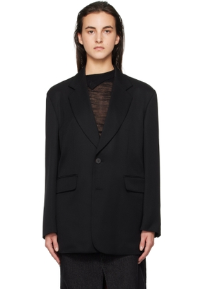 WOOYOUNGMI Black Wool Single Blazer