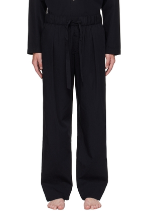Tekla Black Striped Poplin Pyjama Pants