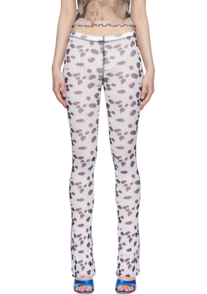 PRISCAVera White Nylon Lounge Pants