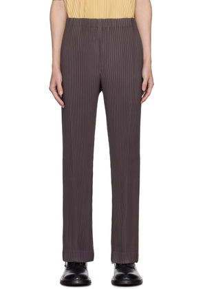 HOMME PLISSÉ ISSEY MIYAKE Purple Pleats Bottoms 1 Trousers