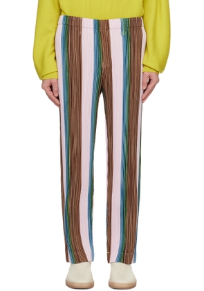 HOMME PLISSÉ ISSEY MIYAKE Multicolor Ronan Bouroullec Edition RB_STRIPES 1 Trousers