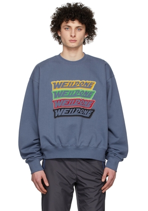 We11done Navy French Terry Sweatshirt