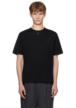 AURALEE Black Luster Plaiting T-shirt