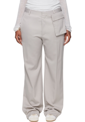 MM6 Maison Margiela Taupe Tailoring Wool Trousers