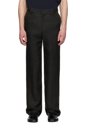 Givenchy Gray Monogram 72 Chino Matching Evening Trousers