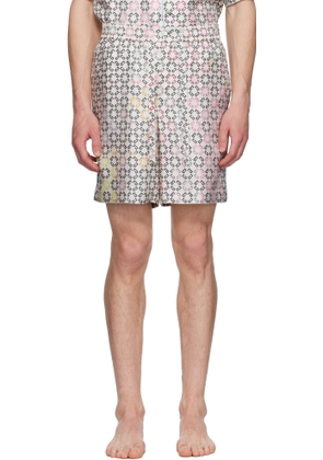 Givenchy Multicolor Monogram 72 Drawstring Pyjama Shorts