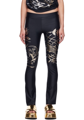 Di Petsa Black Recycled Polyester Leggings