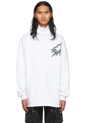 We11done White Cotton Hoodie