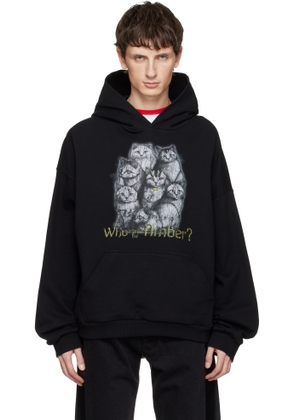 We11done Black Who Is Amber Hoodie