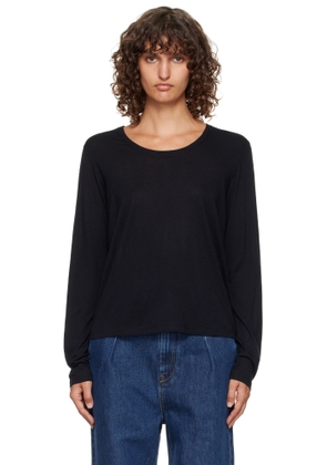 Loulou de Saison Black Ava LDS Longsleeve Jersey T-shirt