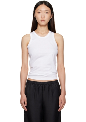 Loulou de Saison White Poso LDS Cotton Tank Top