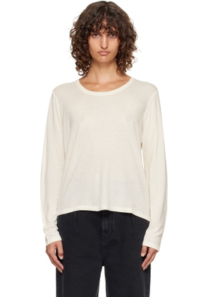 Loulou de Saison Off-White Ava LDS Longsleeve Jersey T-shirt