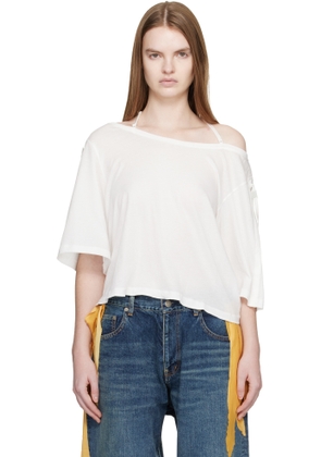 UNDERCOVER White Strap T-shirt