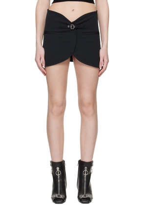 Courrèges Black Ellipse Miniskirt