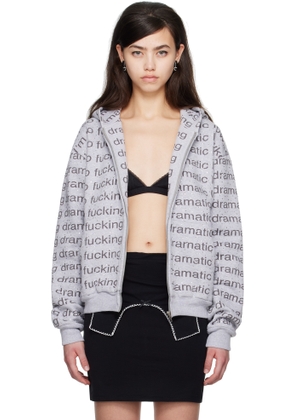 I'm Sorry by Petra Collins SSENSE Exclusive Gray JennyFax Edition Oversized Hoodie