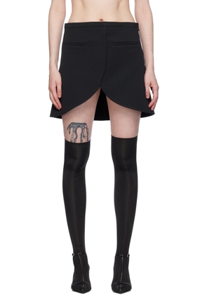 Courrèges Black Ellipse Miniskirt
