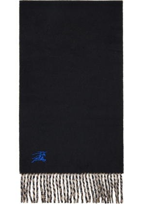 Burberry Black & Tan Reversible Cashmere Scarf