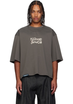 NAMESAKE Gray Mayo Oversized Carabiner T-shirt