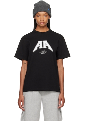 ADER error Black Embroidered T-Shirt