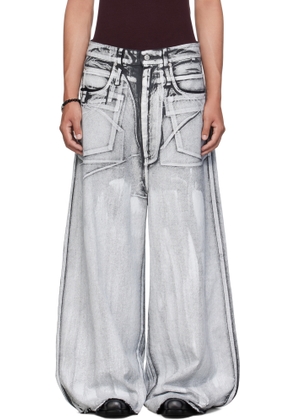 LU'U DAN Gray Radiation Dumpster Jeans