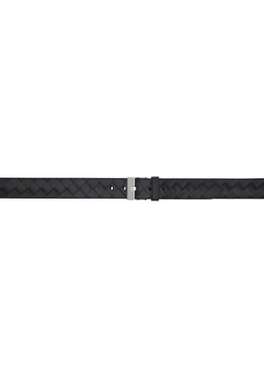 Bottega Veneta Black Intrecciato Watch Belt