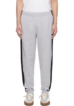 Lacoste Gray & Black Tapered Fit Colorblock Sweatpants