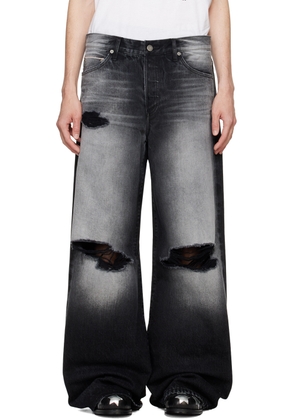 COÛT DE LA LIBERTÉ Black Victor Wide Leg Jeans