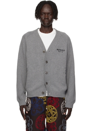 Kenzo Gray Kenzo Paris 'Boke Flower' Cardigan