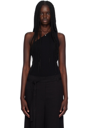 TOTEME Black One-Shoulder Tank Top