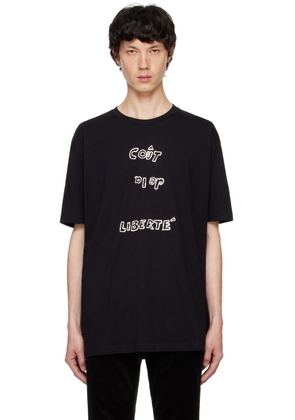 COÛT DE LA LIBERTÉ Black Freddie Upside Down T-shirt