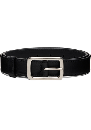 Dries Van Noten Black Leather Belt
